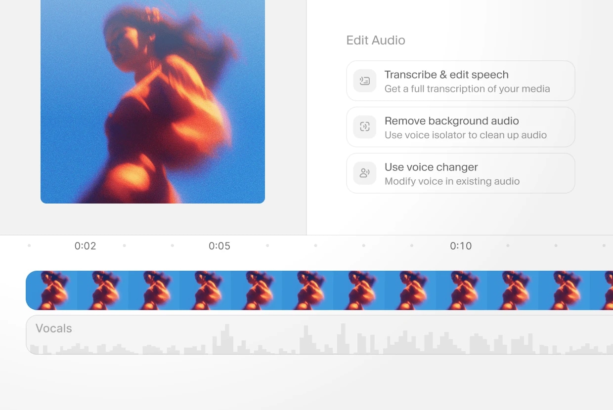 Imported audio