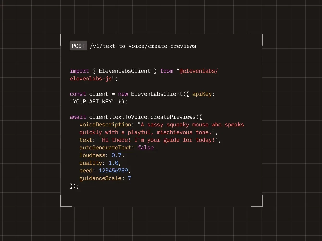 API details